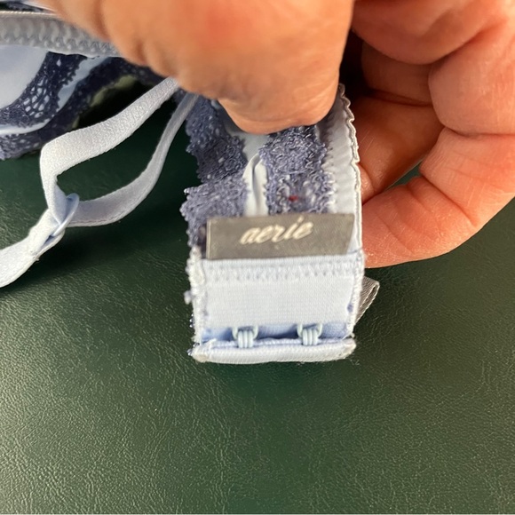 Aerie Womens Size 34C Blakely Blue Lace - Picture 7 of 8